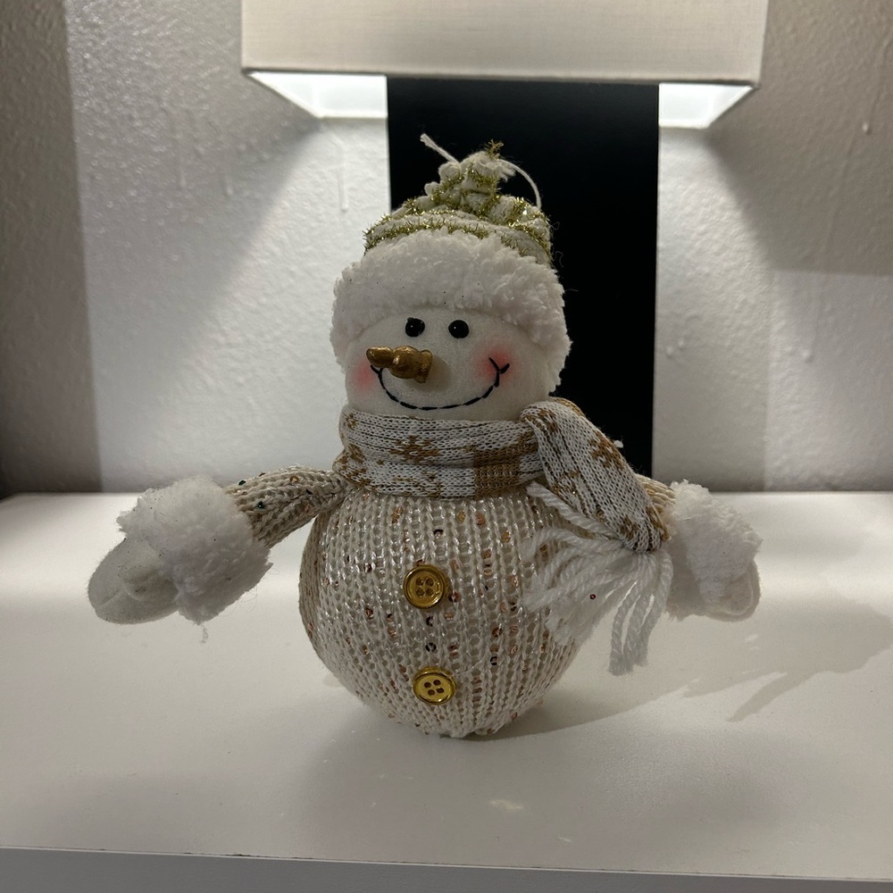 Lit Snowman Christmas Ornament